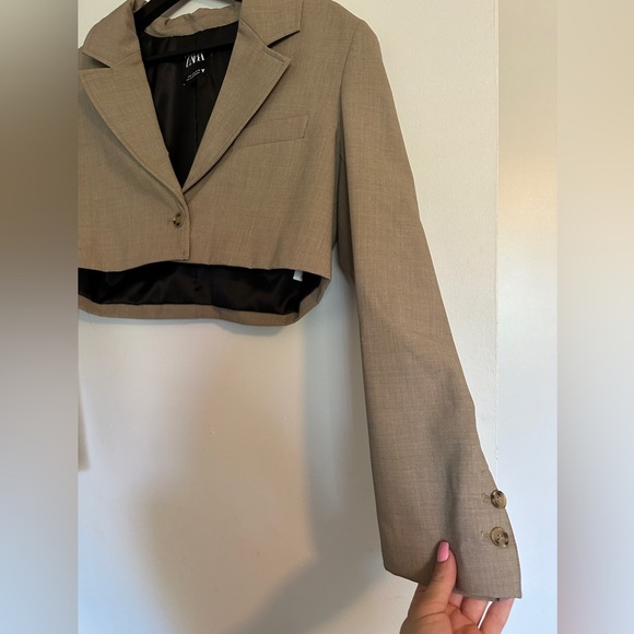 Cropped blazer - Picture 3 of 5